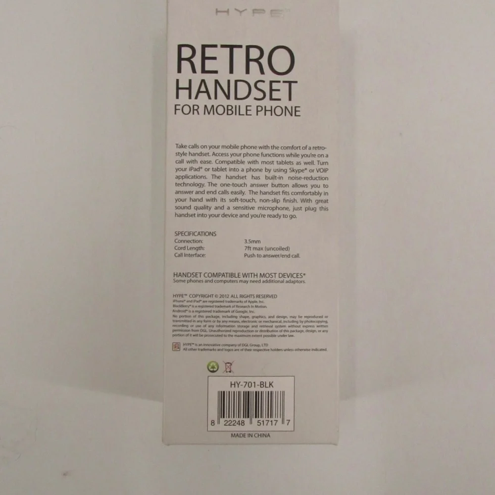 HYPE Retro Handset for Mobile Phone